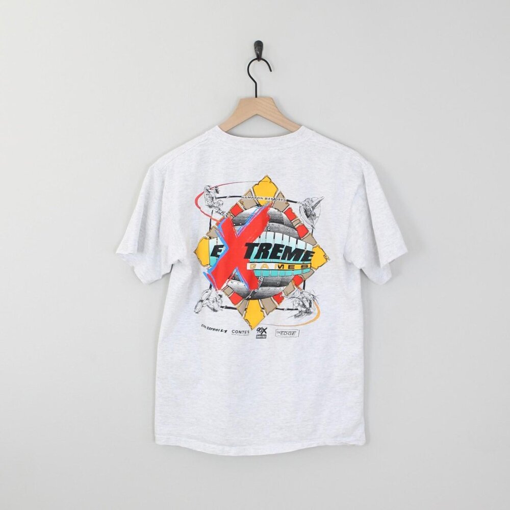Vintage 90s Hampton Bay Days Extreme Games Graphic T-Shirt, Size Large